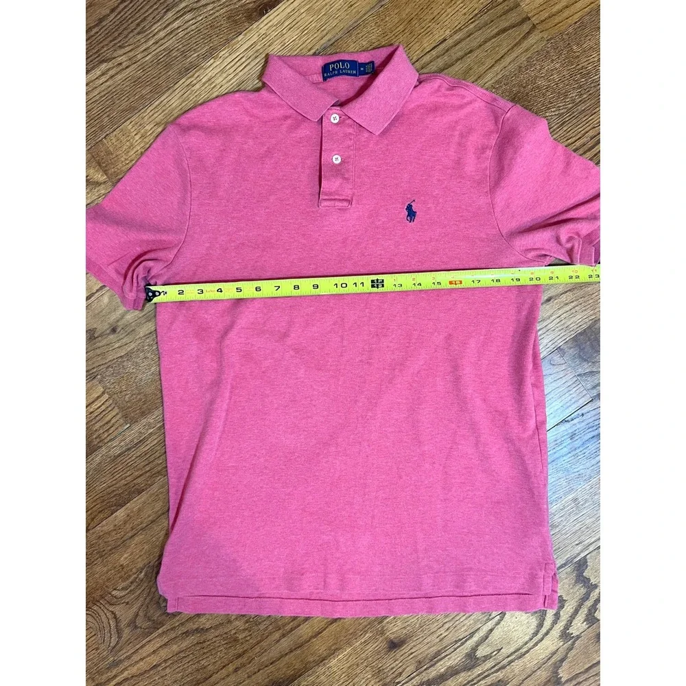 Polo Ralph Lauren‎ Mens Short Sleeve Cotton Polo Shirt Red Heather Medium 0319